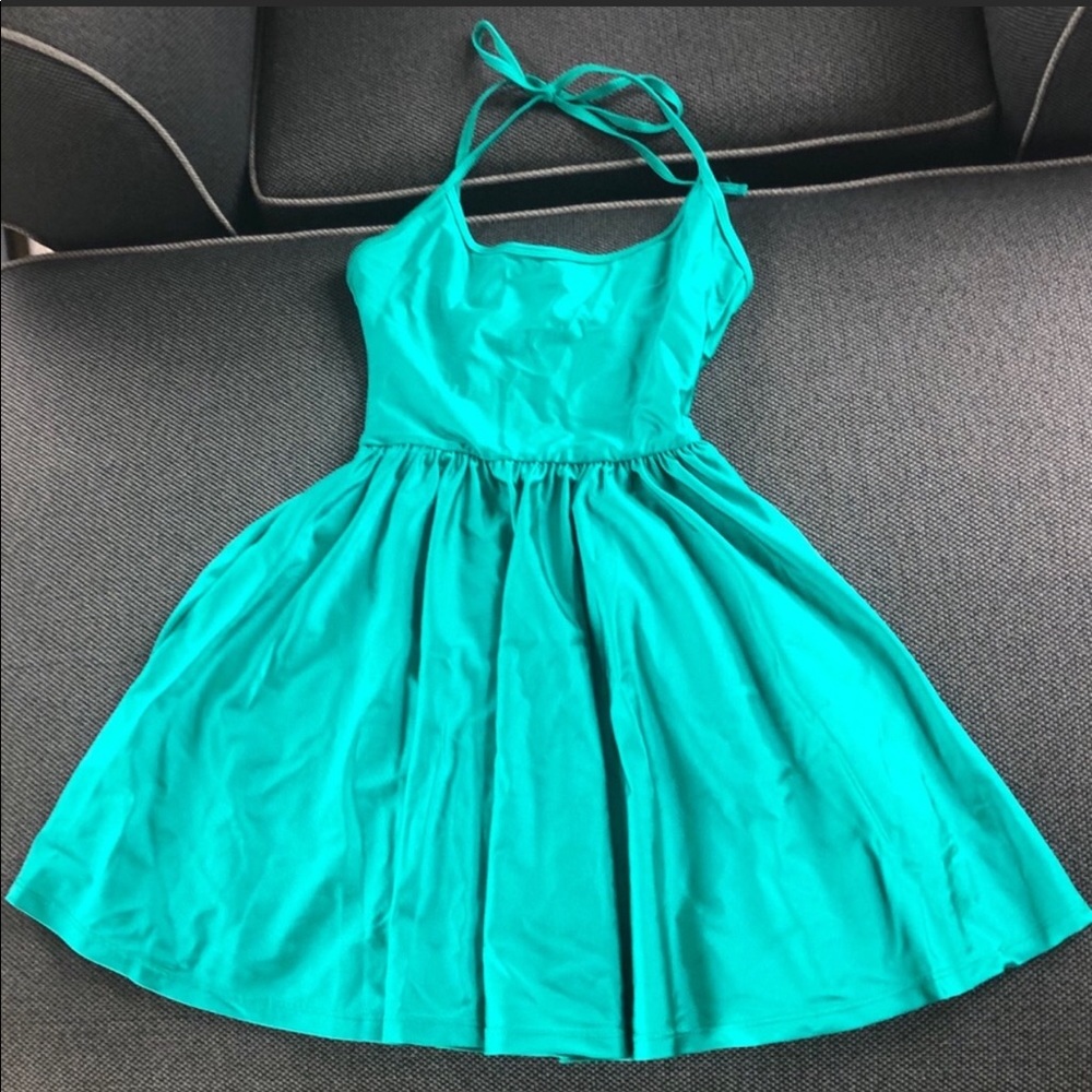 American apparel teal dress